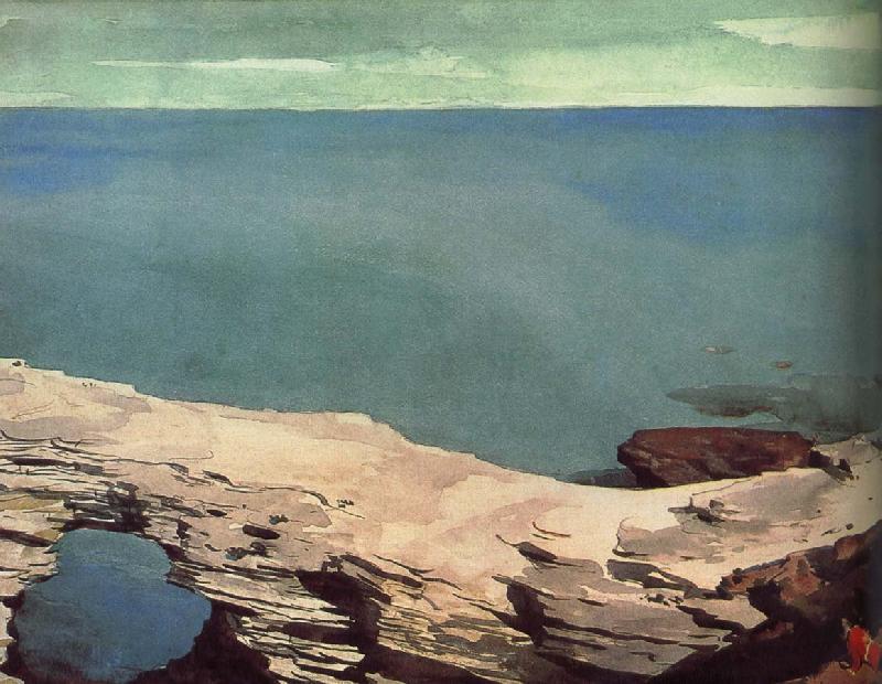 Winslow Homer Natural Bridge France oil painting art